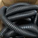 Sasylvia 1/4, 3/8, 1/2, 3/4'' X 10 ft Split Wire Loom Cord Protector Tubing Split Conduit Protector Tubing Convoluted Tube Flexible Electrical Wire Cover Protective Sleeves(Black)