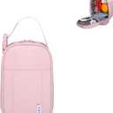 NOL Natural Organic Lifestyle Insulated Lunch Bag for Adult - Snack Bag Lunch Cooler Bag Soft Lunch Tote Bag for Work, Pink