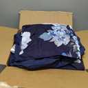 Anibedding 7 Pieces Striped King Size Comforter Set, Soft Microfiber Down Alternative Farmhouse Bedding All Season with Comforter, Pillow Shams, Flat Sheet, Fitted Sheet and Pillowcases (Brown-beige)