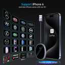 Wireless CarPlay Adapter for Apple CarPlay, Easy to Upgrade Wired CarPlay to Wireless,Auto Connect, Mini Size, Compatible with Cars from 2017 & iOS 10+