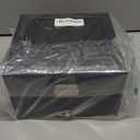 Uten 8-Slot Watch Box, 2-Layers PU Leather Watch Case with Glass Lid, Watch Holder Organizer with Soft Pillow and Velvet Lining, Watch and Jewelry Storage Box, Black