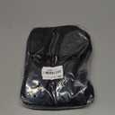 TOPDesign Quilted Puffer Shoulder Bag for Women, Trendy Lightweight Hobo Crescent Bag with Adjustable Strap (Black)