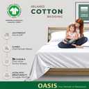 THREAD SPREAD 100% Organic Cotton Sheets Full Size - 4 PC Organic Cotton Full Size Percale Weave Sheet Set, Soft, Cooling, Crisp & Breathable, 16" Deep Pocket Hotel Quality Bedding Set - White