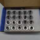 12x1.5 Lug Nuts 20 Pcs Chrome Closed End Mag Style Lug Nuts with Washer 13/16" (21mm) Hex Compatible with Toyota Camry/Corolla/Tacoma Lexus