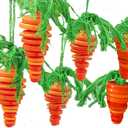 Carrot Decorations for Easter,Button Carrots Ornament,Carrot Decor for DIY Hanging Ornament for Easter Tree