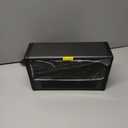 Small Space Heater with Realistic Flame Effect,600W Portable Mini Electric Desk Heater for Indoor Use,Fast Heating for Office,Bedroom,Study Room with Overheating&45 Tip-Over Protection,black