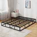 Queen Size Box Spring Bed Base 9 Inch, 3000lbs Heavy Duty Box Spring Queen Metal Mattress Foundation, Tool-Free Easy Assembly, Noise Free