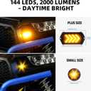 DREAMIZER UTV Turn Signal Kit with Horn,Pre-Wired, Plug and Play ATV SXS Blinker with Rocker Switch, Hazard Light, Universal Street Legal Turn Signals Compatible with Polaris Can-Am and more