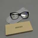 CCVOO Trendy Reading Glasses for Women, Oversized Blue Light Readers, Cheaters Eyeglasses, Stylish Square Cat Eye Glasses