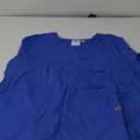 Landau Scrub Zone Relaxed Fit 2-Pocket V-Neck Scrub Top for Women 70221 (Large, Royal Blue)
