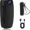 Mini Body Camera HD 1080P Wearable POV Cam, Action Camera with Night Vision Motion Detection 1500mAh-10 Hours Video Recording/Photo Taking, Small Body Cam for Sports/Law Enforcement/Valentine's Day