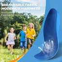 Bacophy Kids Orthotic Arch Support Shoe Insoles, Children Pu Cushioning Inserts, Shock Absorption Velvet Surfaces Deep Heel Cup Inner Sole for Flat Feet, Feet Heel Pain Relief 1 Pair