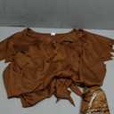 Halloween Men's Costume Adult Caveman Outfit, Orange & Brown for Cosplay & Family Parties.M
