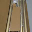 IFELS Heavy Duty Curtain Rods for Windows 66 to 120 Inch, 1 Inch Adjustable Gold Curtain Rod with Easy Installation and Modern Design, Wall Mount (A1,Gold,30-120")