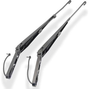 1 Pair Windshield Wiper Arm Replacement Compatible with Cadillac 2002-2007 Chevrolet Silverado Avalanche Suburban GMC Sierra Yukon Replace OE 42694 42547 15139553 15829647 15829648 88958115 (BYGB-009, black)