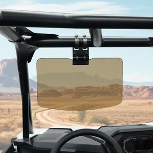 StarknightMT UTV Sun Visor for 1.5-2 Roll Bars, Sun Protection Visors Compatible with Polaris RZR Can am Maverick X3 Commander Kawasaki Mule Pioneer 1000