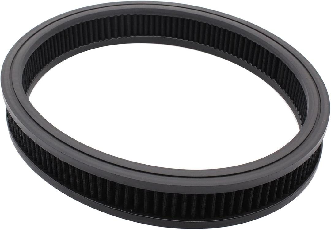 14"x2" Black Round Air Cleaner Washable Filter Reusable Element fit Buick C-hevrolet GMC Ford Mopar Oldsmobile Pontiac