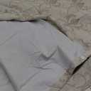 100% Blackout Window Curtain, Linen Damask, Tan , Size 40"×80"