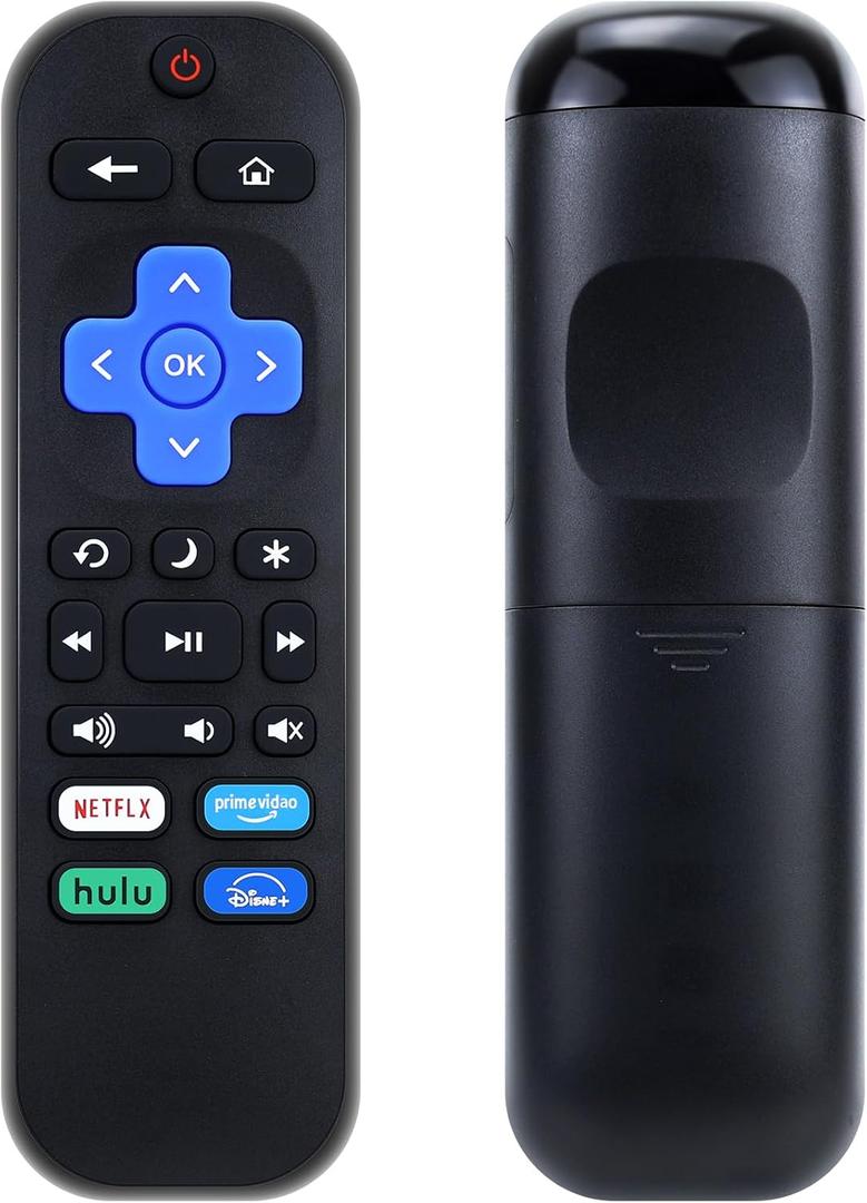 4 x Universal Replacement Remote for Roku Smart TVs, Compatible with TCL/Hisense/Sharp/Philips/onn/Element/Insignia TVs (not Compatible with Roku Stick, Box or Speakers)