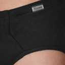 Hanes Men's Underwear Briefs, Cotton Mid Rise Briefs, Covered Waistband, Moisture Wicking, Multi-pack (Black, L)