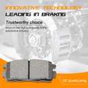 Priority1 HZ1275H Ceramic Rear Brake Pads Compatible with Chevrolet Captiva Sport 2015-2008, Equinox 2017-2007 GMC Terrain 2017-2010, Saturn Vue 2010-2008, Suzuki XL-7 2009-2007