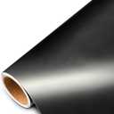 Matte Black Vinyl Wrap for Cars, 2ft x 5ft Vinyl Car Wrapping Film - Bubble Free Vehicle Sheet Roll for Body Protection, Scratch Resistance (Matte Black)
