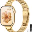 Thin Metal Band Compatible with Apple Watch Bands for Women