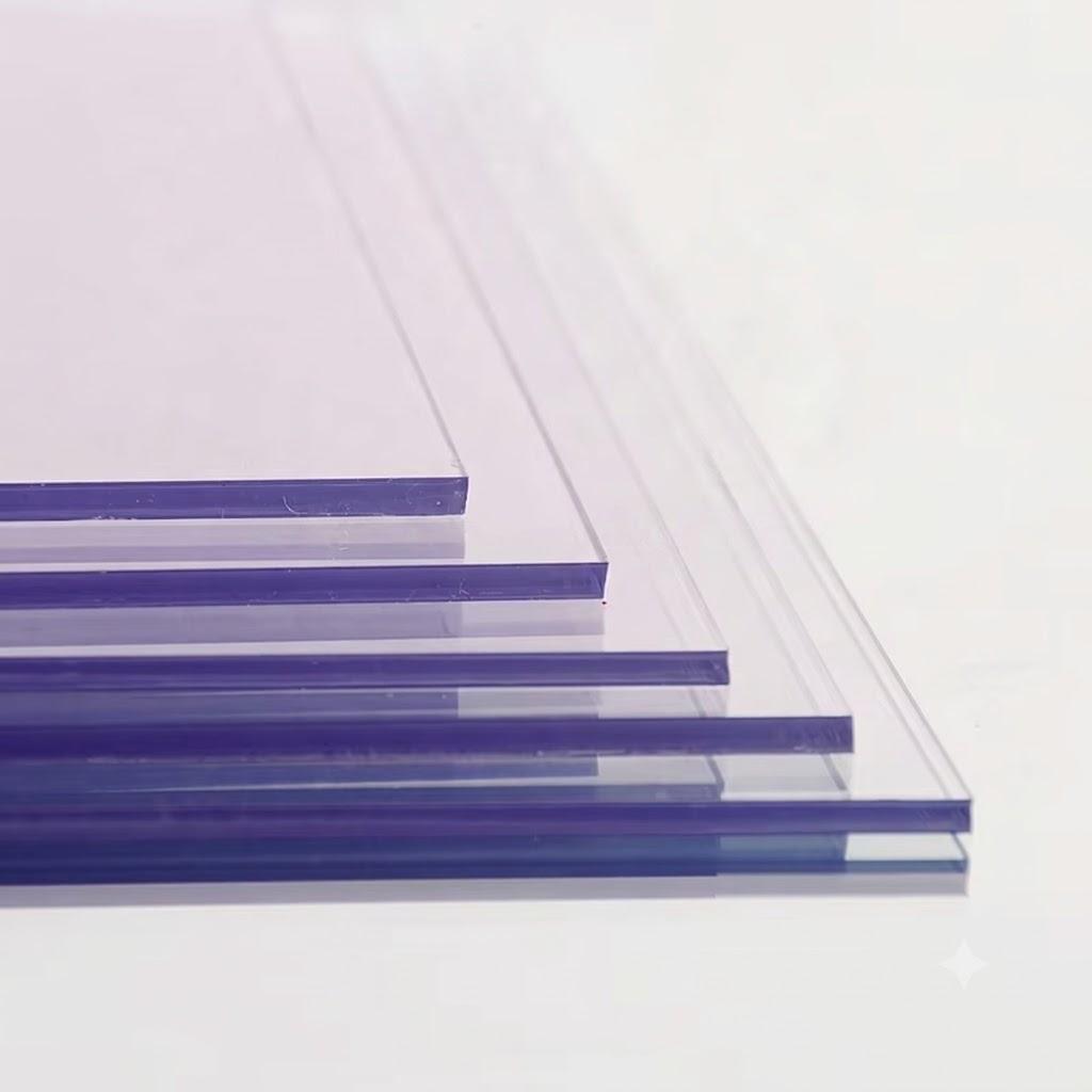 0.2mm–3mm / 3x6 / 4x8 Cold-bent rigid clear PVC sheet / thin clear plastic roll