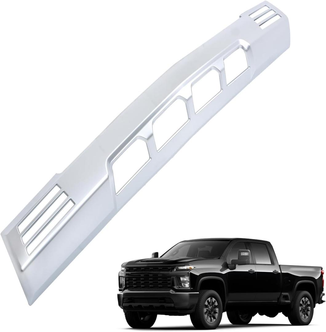 Matte Chrome Front Bumper Lower Valance Skid Plate Plastic Replacement for Silverado 1500 2022 2023 84878970