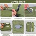 2 Pack Reusable Vacuum Bags for Travel,Waterproof Professional IP67 Zipper Reusable Vacuum Compression Bags,Space Saver Bags for Suitcases Backpack(No Pump)