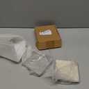 PATIKIL Plant Pot Saucers 5 Inch, 2 Pack Ceramic Square Flower Drip Tray for Indoor Outdoor, Gray