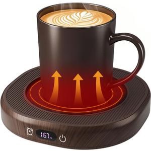 Electric Mug Warmer for Desk Auto Shut Off, Smart Coffee Cup Warmer for Tea Milk, 4 Temperature Setting Coffee Warmer Accessories Keep Beverage Fast Heating Home & Office, 8H Timer Candle Warmer Plate