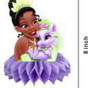 8Pcs Princess Frog Table Centerpieces Birthday Party Supplies Double Side Table Decorations for Tiana Party Decorations