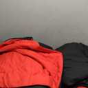 Cosybay Bed in a Bag King Reversible Comforter Sets 7pcs All Season Down Alternative Bedding Sets Red and Black with Comforter, Pillow Shams, Flat Sheet, Fitted Sheet and Pillowcase