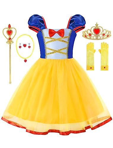 knemmy Princess Dresses for Girls Costumes Halloween Cosplay Outfit Birthday Party Dress 110