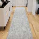 Ottomanson 3-Piece Machine Washable Kitchen Rug Set, Non Slip Kitchen Floor Mats & Runner, Low Profile, for Sink, Stove & Kitchen Island, 22.5" x 36" + 22.5" x 48" + 22.5" x 60", Tonal Beige