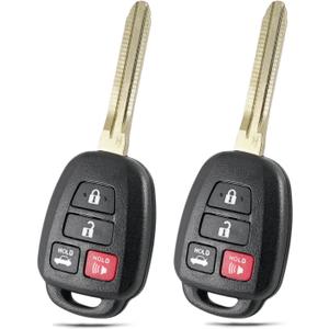 H Chip for Toyota Key Fob Remote Replacement for Toyota Camry 2014 2015 2016 2017 Keyless Entry Remote Control HYQ12BDM HYQ12BEL 89070-02880 2PCS