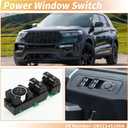 X AUTOHAUX Front Left Driver Power Window Switch No.GB5Z14529DA for Ford Explorer Police Interceptor for Utility Window Control Switch Black