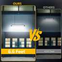 2 Pack 24W LED Shop Light with Remote, Plug in Garage Light with 6.5FT Cord and On/Off Switch, 6000K 5400LM Work Shop Lighting for Garage Workshop Warehouse Factory Yard