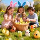 8 Pack Jumbo Golden Easter Eggs Fillers with Popping Eyes Fidget Toys, Squeeze Animals for Stress Relief, Easter Basket Stuffers & Easter Hunt Party Favors Classroom Prize Gifts for Kids