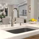Hansgrohe 4793830 Joleena 1.75 GPM 2-Spray Pull-Down HighArc Kitchen Faucet, 15.8-Inches Tall, Polished Nickel