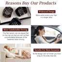 6Pcs Flat Hair Clips for Women,Volume Flat Top Round Pink Clip for Thick or Thin Hair,Picura Large Hair Claw Clips Strong Hold No Slip Hair Barrettes