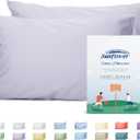Sunflower King Pillowcases Set of 2, 100% Cotton King Size Pillow Cases 2, 2040 inches Light Purple, Soft and Breathable