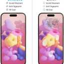 (2 Pack) Designed for iPhone 16 Tempered Glass Screen Protector, Full Coverage, Anti Scratch, Bubble Free
