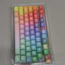 MOA Profile PBT Keycaps, 131 Keys Dye-Sublimation Custom Keyboard Keycaps Cute Rainbow Key caps for Cherry Gateron MX Swithes Mechanical Keyboards
