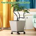 2 Packs 14 Inch Rolling Plant Stand with Wheels Metal Plant Caddy with Wheels Heavy Duty Round Plant Stand Indoor Iron Plants Rollers for Plants, Plant Dolly Planter Caddies