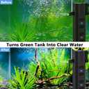 fishkeeper Aquarium Filter,265GPH Fish Tank Filter for Green Water and Algae Clean,16W Multi-Layer Filtration/Oxygenation/Circulation & Physical Sponge Submersible Pump Filter for Saltwater Freshwater