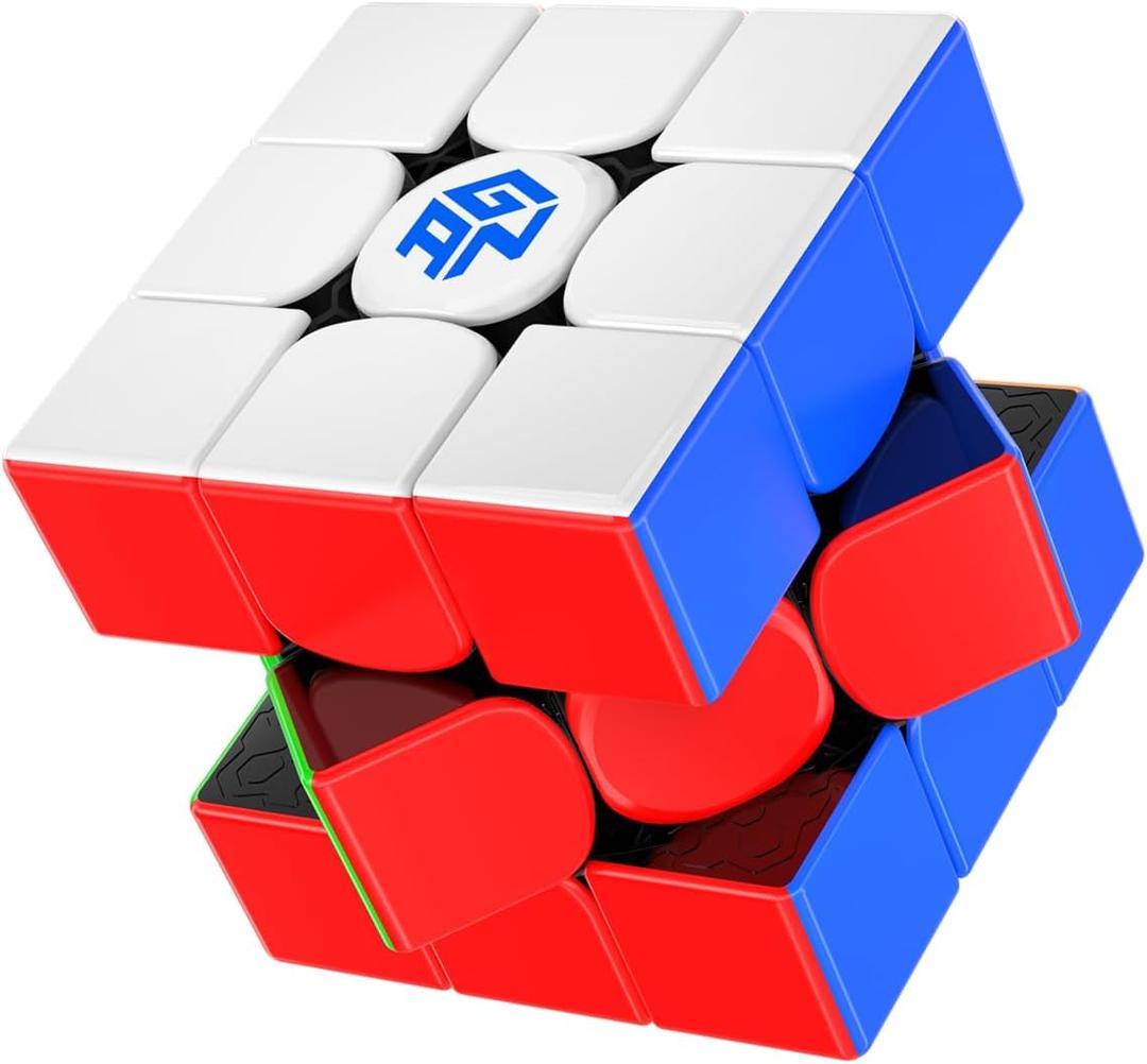 GAN 15 New Black UV Coated, GAN Cube 3x3 Magnetic Lightweight Speed Cube, Brain Teasers Puzzle for Kids and Adults, Ideally Combines Weight, Magnet and Structure, 59.5g