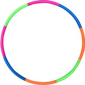 Kids Exercise Hoop, Snap Together Detachable Adjustable Weight Size Plastic Toy Hoops - Spinning Rings for Sports, Exercise, Playing, 32-Inch