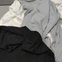 3 Pack Women's Turtleneck Shirts Long Sleeve Slim Fit Thermal Underwear Tops Mock Neck Base Layer with Thumb Holes (Black, Light Gray, White)